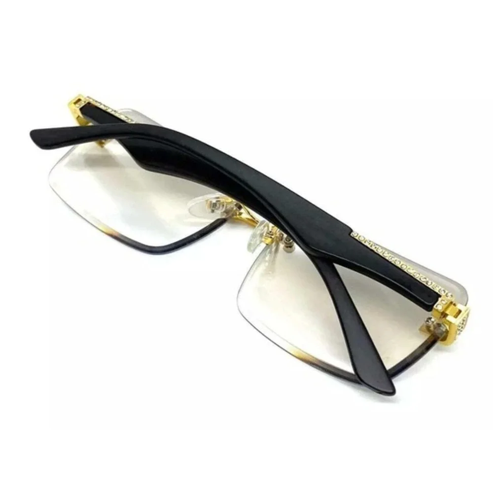 Women Eye Glasses Clear Lens Hip Hop Street Wear Style Woody Arms‎ Classic Fancy